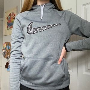 Gray Nike Therma-Fit Hoodie